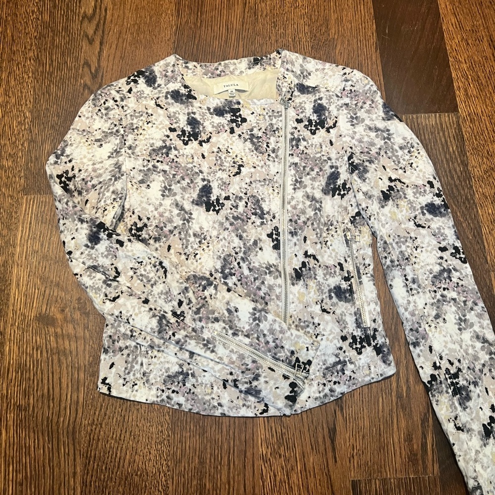 ARITZIA TALULA Printed Moto Jacket